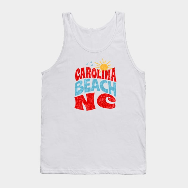 Carolina Beach, North Carolina Tank Top by Contentarama